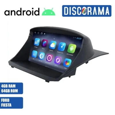 AUTORADIO ANDROID 4/64GB FORD FIESTA 2009-2017 STEREO AUTO TOUCH 9" WIFI NAVI - Immagine 1 di 4