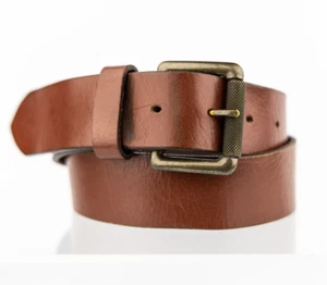 Brown Vintage Retro Real leather belt size 30" S - Picture 1 of 6