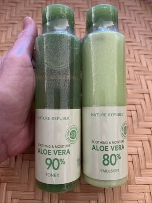 *READ* Nature Republic Soothing & Moisture Aloe Vera Toner & Emulsion SEALED - Image 1 of 3