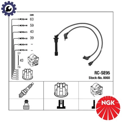 KIT CABLE ENCENDIDO 8068 PARA SUZUKI VITARA/Cabrio ESCUDO SIDEKICK/SUV 1.6L 4cyl Foto 1 de 4