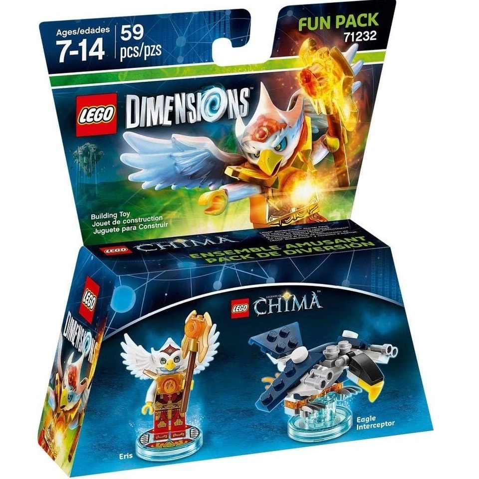 Lego Dimensions 71232 Legends of Chima Eris Eagle Interceptor Fun Pack sellado Foto 1 de 4