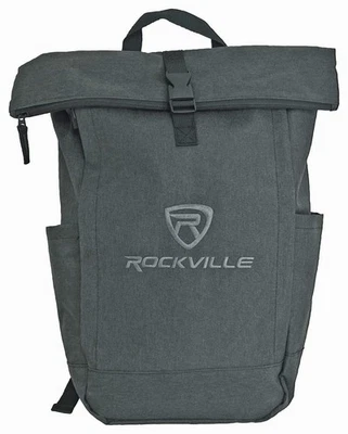 Rockville RPAK Charcoal Stylish Durable Backpack Bag w/ Padded Laptop Pocket - Image 1 of 4