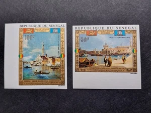 Sénégal Non dentelé neuf** MNH-Imperf  N° PA 116-117 Sauvegarde de Venise  - Picture 1 of 2