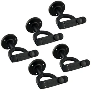 Tiger Pack of 5 Guitar Wall Hangers - Secure Wall Hooks - Picture 1 of 5