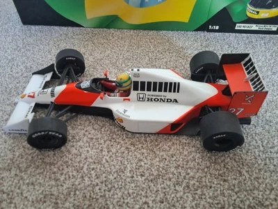1:18 BOXED MINICHAMPS Formula 1 F1 MCLAREN MP4/5B 1990 Aryton Senna WC MODEL CAR - Image 1 of 4