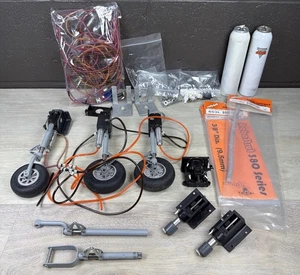Robart Tricycle Retracts 3/8" RC Plane Struts - Wheels Pneumatic Hoses tanks - Picture 1 of 21