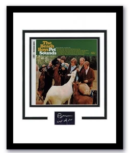 BRIAN WILSON BEACH BOYS SIGNED AUTOGRAPH FRAMED 11x14 DISPLAY ACOA PET SOUNDS  - Picture 1 of 1
