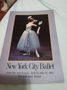 New York City Ballet April-June 1985 82nd Season Program - Picture 1 of 2