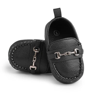 Vestido Mocassim de Couro Ecológico KIDSUN 3 Cores Bebê Recém-nascido Meninos Meninas - Imagem 1 de 4