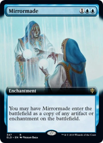 Mirrormade - Foil - Extended Art Throne of Eldraine Magic mtg Light Play, x1 - Image 1 of 1
