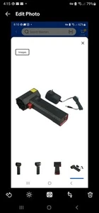 Cordless Car Dryer Air Blower Turbo Fan 4000mAh Rechargeable LED Light 3 Speeds - Picture 1 of 3
