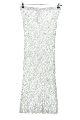 ZARA Falda de talle alto Mujeres Falda Talla EU 38 color plata brillante - Imagen 1 de 4