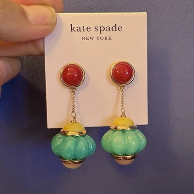 NEW Kate Spade Confection Stud Dangle Stone Earrings - Image 1 of 4