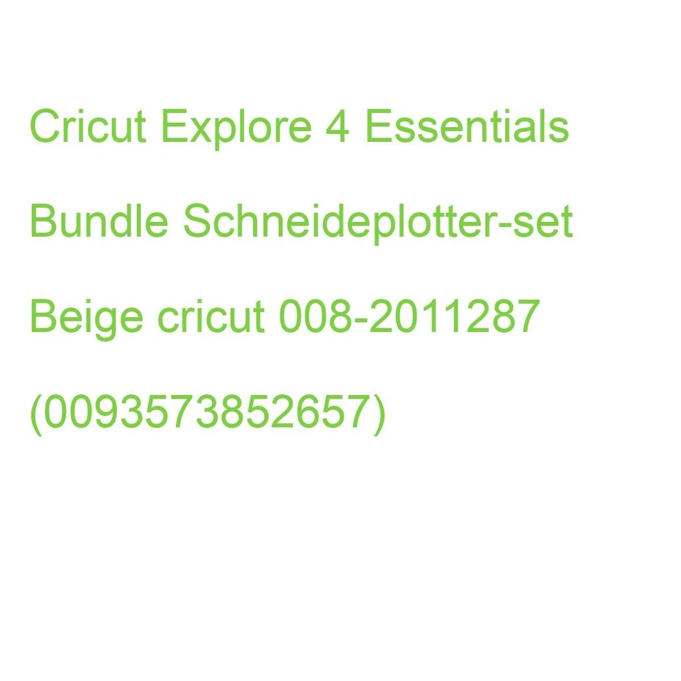 Cricut Explore 4 Essentials Bundle Schneideplotter-set Beige cricut 008-2011287