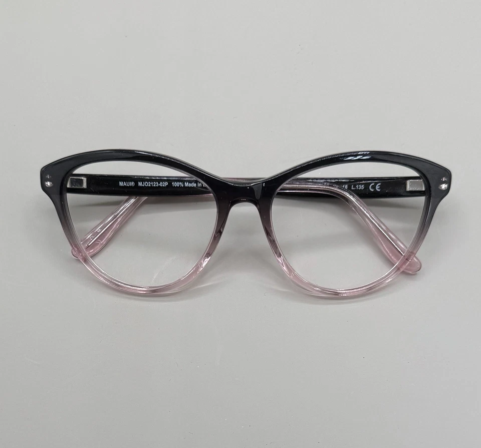 NEW Maui Jim MJO2123-02P Black Pink EYEGLASSES FRAME 52-18-135 Italy - Image 1 of 4