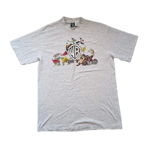 VINTAGE 90s Warner Bros Studio Store Looney Tunes USA T-Shirt Size Large - Picture 1 of 11