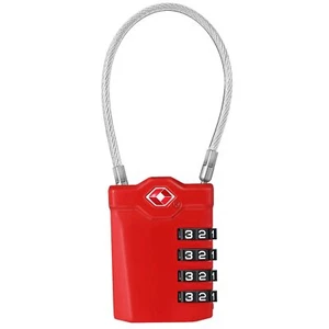 TSA Schloss 4 Stellig Zahlencode Koffer Schloss TSA Gepäckschloss mit Öffnung... - Bild 1 von 1