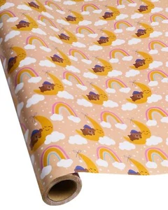 Gift Wrapping Paper For Girls And BoysDesigned With Good Night Cute Little Be... - Picture 1 of 7