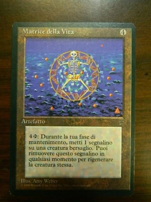 MTG Italian Legends Life Matrix Artifact Rare  UnPlayed - NM Cond - Image 1 of 2