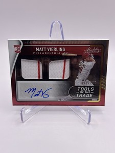 2022 Matt Vierling Tools Of The Trade Panini Absolute RC #/199 AUTOGRAPH ‼️