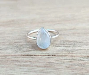 Moonstone Ring 925 Sterling Silver Band Ring Statement Handmade Jewelry JJH20 - Picture 1 of 4