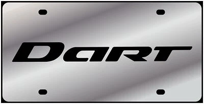 Placa de matrícula Dodge Dart de acero inoxidable (cromo) Foto 1 de 2