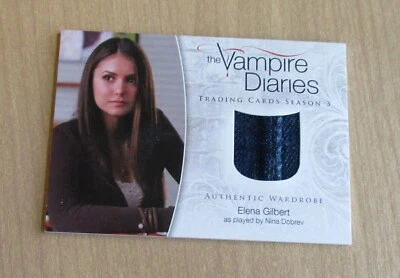 2014 Cryptozoic Vampire Diaries Season 3 wardrobe Nina Dobrev ELENA GILBERT M-15 - Image 1 of 2