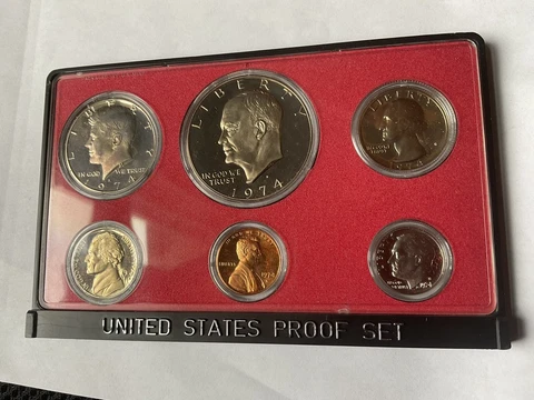 1974-S US MINT PROOF SET UNC TONED BU GEM CHOICE COLOR FREE SHIPPING Cover