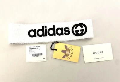 Diadema deportiva estampada blanca/negra GUCCI X Adidas talla pequeña Foto 1 de 4