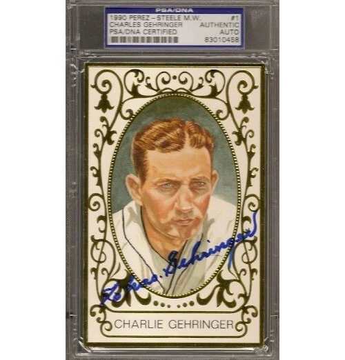 Charlie Gehringer Signed Perez Steele M.W. - PSA DNA - Image 1 of 1