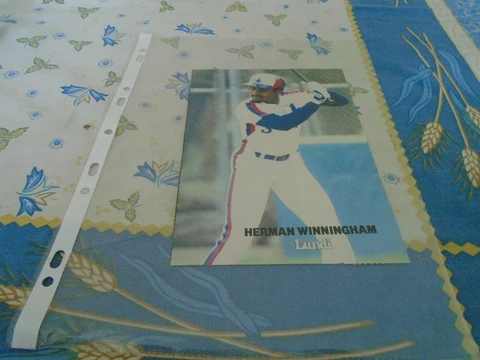 HERMAN WINNINGHAM  MONTREAL EXPOS POSTER 5 BY 8 inches Cover