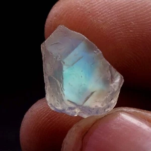 Impresionante piedra lunar áspera cristal de fuego natural áspero arco iris africano de Madagascar de 18,30 quilates - Imagen 1 de 8