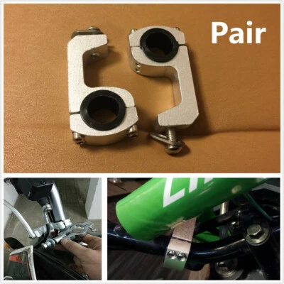 Soporte de guardamanos universal de aluminio 22/28 mm para motocicleta clips de fijación de montaje Foto 1 de 4