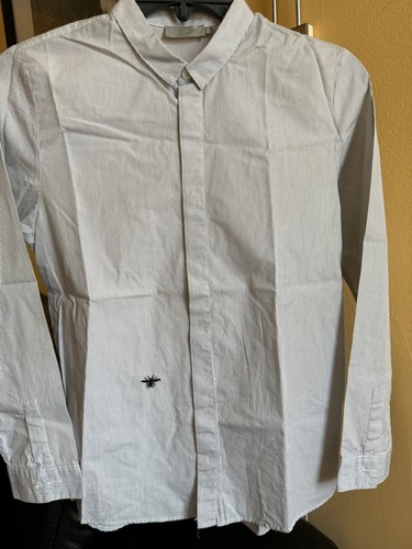 Christian Dior camicia elegante manica lunga con bottoni ragazzo taglia 12A