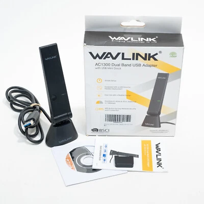 Wavlink AC1300 Dual Band Wifi USB Adapter WN688U3D - VGC Tested! - Image 1 of 4