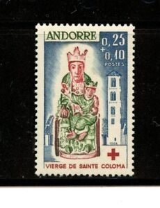 Andorra, FR #B1 (AN300) Virgin of St Coloma 1964 unwatermarked, M, VLH, VF