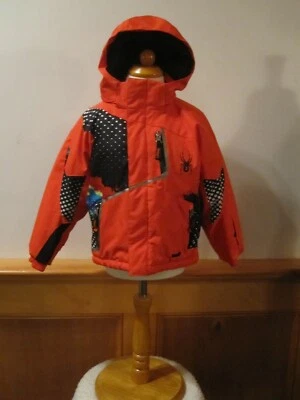Kids Unisex SPYDER XTL 10/10K Waterproof Ski Jacket Small Tall MULTI 5403-11 4 - Image 1 of 4