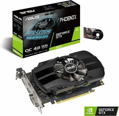 Single Fan Model with ASUS NVIDIA GTX 1650 4G PH-GTX1650-O4G PHGTX1650O4G - Image 1 of 3