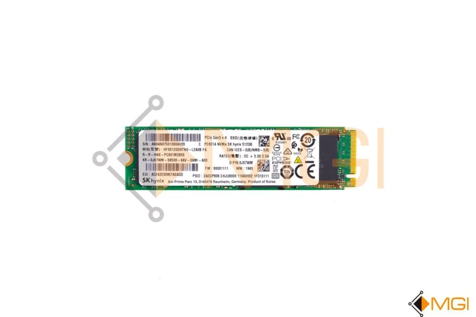 DELL 1.8" 512GB M.2 SSD // JX7WM // FREE SHIPPING - Image 1 of 1