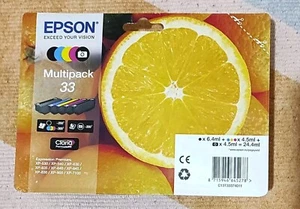 Genuine Original Epson 33 BCMY Ink Cartridges Multipack Set - In Sealed Box - Picture 1 of 2