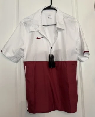 Chaqueta Ligera Nike Activewear Coaches Blanca Granate Talla Pequeña CI4479-106 NUEVA CON ETIQUETAS Foto 1 de 4