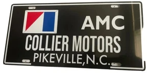 AS SEEN ON TV ROADWORTHY RESCUES METAL COLLIER MOTORS AMC DEALERSHIP LICENSE TAG - Picture 1 of 20