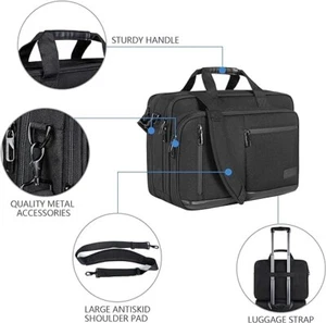 Laptop Briefcase for Men Women, Fits Up to 17.3 Inch Laptops - Picture 1 of 6