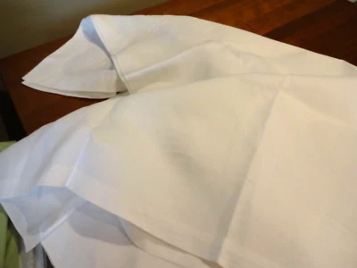 Vintage 100% Pure Linen with Embellishments on fold over White - Image 1 of 4