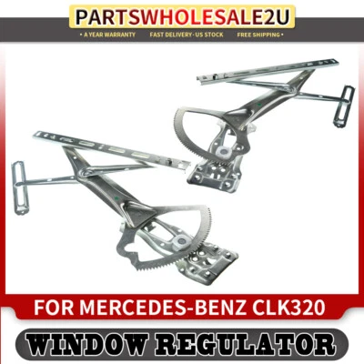 Window Regulators for Mercedes-Benz CLK320 CLK430 1998-2000 Front Left & Right - Image 1 of 4