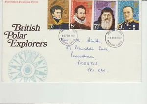 Erstausgabe Brief - Britische Polarforscher gestempelt Preston 16. Februar 1972 - Bild 1 von 1