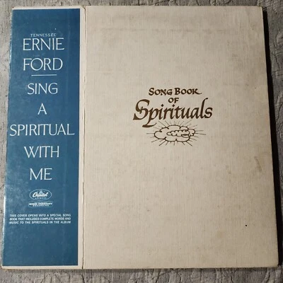 Song Book Of Spirituals Tennessee Ernie Ford Words Notes LP Vinyl Record  - Image 1 of 4