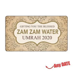 ZAM ZAM Wasser Hochzeit Gastgeschenke Flasche Etiketten Aufkleber Geschenk Muslim HAJJ UMRAH 154 - Bild 1 von 3