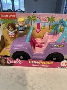 Fisher-Price Little People Barbie Beach Cruiser With Sound Toy New With Box - Picture 1 of 7