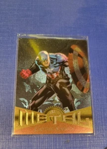 2013 Marvel Fleer Retro Metal - #9 Captain America - Foto 1 di 2